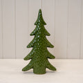 Extra Large Dimpled Green Ceramic Christmas Tree Ornament