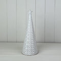 Glazed Ceramic Tree Ornament with Textured Detail