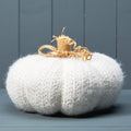 White Knitted pumpkin