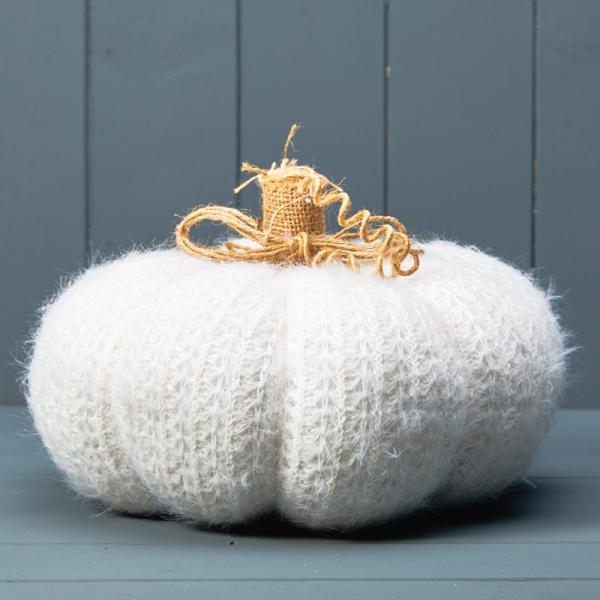 White Knitted pumpkin