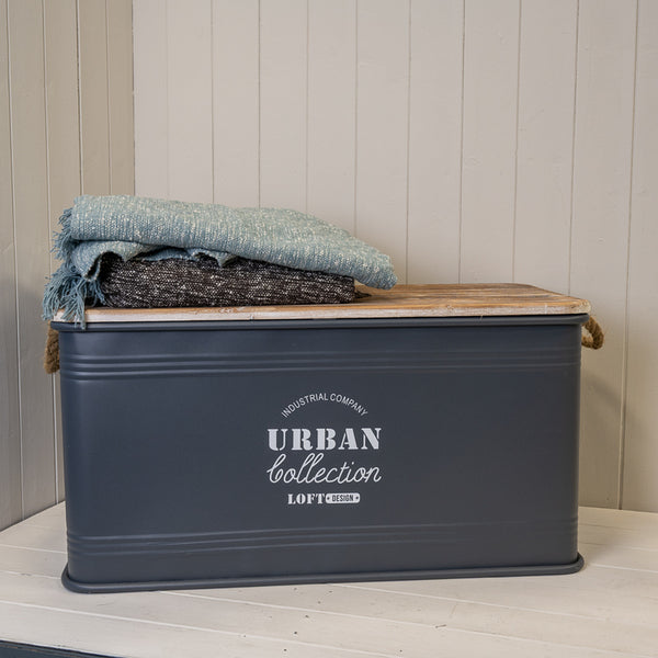 Set of Three Grey Urban Rectangular Storage Containers