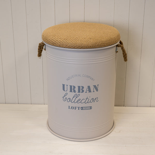 Set of Three Cream Urban Round Storage Containers