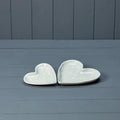 White Ceramic Heart Plate