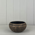 Gold Planting Bowl with Leaf Design