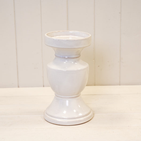Natural Ceramic Candle Holder Large