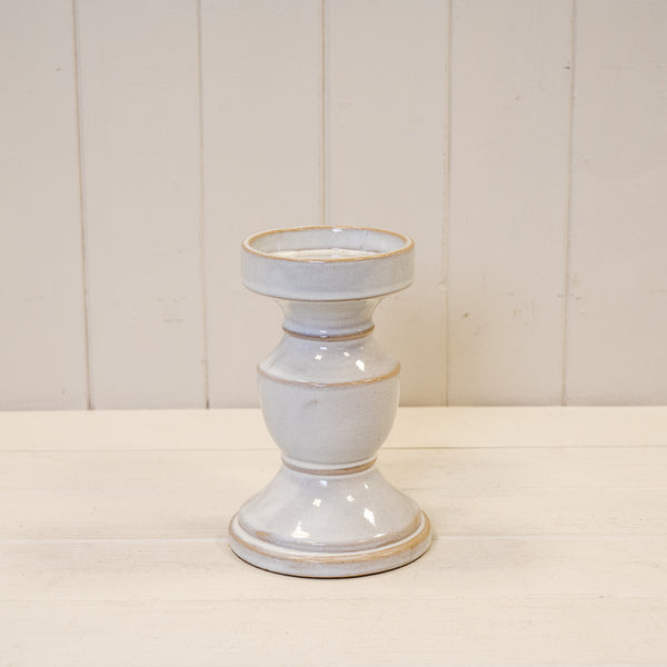 Natural Ceramic Candle Holder Medium