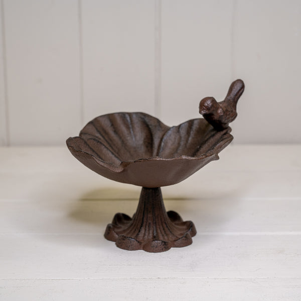 Cast Iron Flower Bird Bath