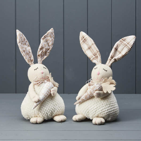 Mixed Tartan and Floral Rabbits