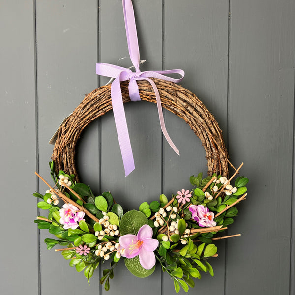 Boxwood And Flower Wreath