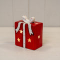 Red/White Ceramic Present with LED