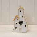 Stone Glazed Ceramic Twin House Ornament