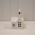 Stoneglazed Ceramic LED Church Ornament
