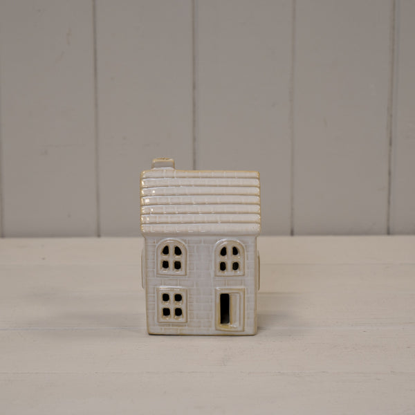 Stoneglazed Ceramic LED Traditional House Ornament