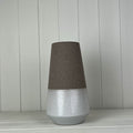 Textured Mocha Ceramic vase