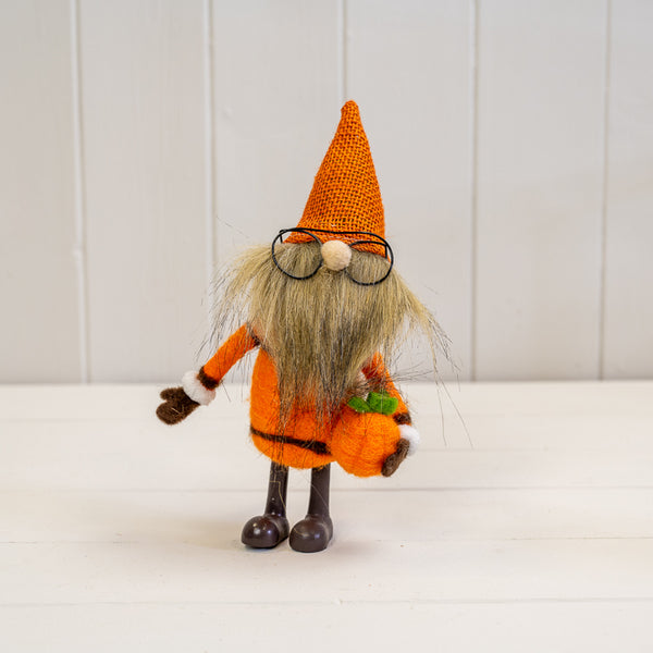 Wool Autumn Gonk with Pumpkin