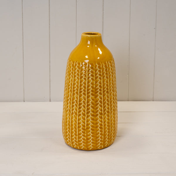 Yellow Ceramic Vase