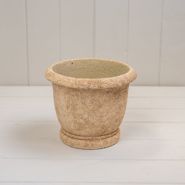 Round Clay Cement Urn Pot
