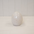 Large Ceramic Egg with Flower Garland