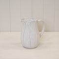 Natural Ceramic Jug with Petal Shape design Large