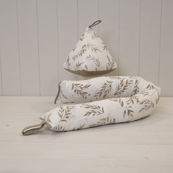 Satchville Olive Draught Excluder in Sage Green