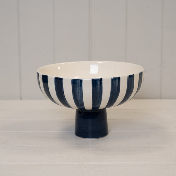 Deep Blue and White Ceramic Bowl D‚àö¬©cor