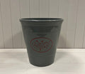 Grey Round Love Heart Tree Planter