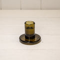 Olive Green Smooth Small Candle Holder