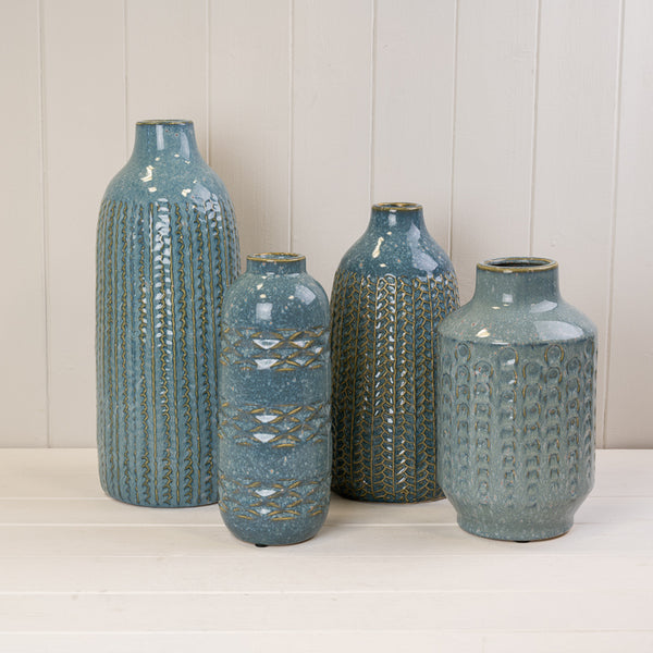 Blue Ceramic Vase