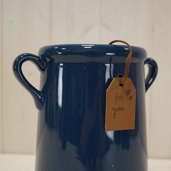 Blue "For You" Vase