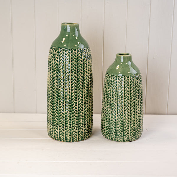 Green Ceramic Vase