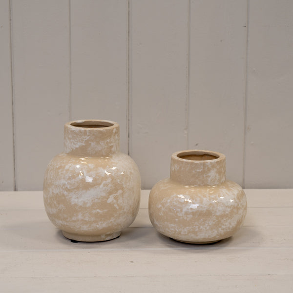 Marbled Ceramic Vase