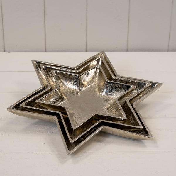 Silver Star Shape Plate