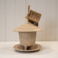 Earthy Deluxe Round Bird Feeder - Coffee Husks