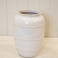 Natural Rustic Ceramic Vase with Rope Detail Large