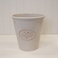 Cream Round Love Heart Tree Recycled Plastic Planter 13LTR