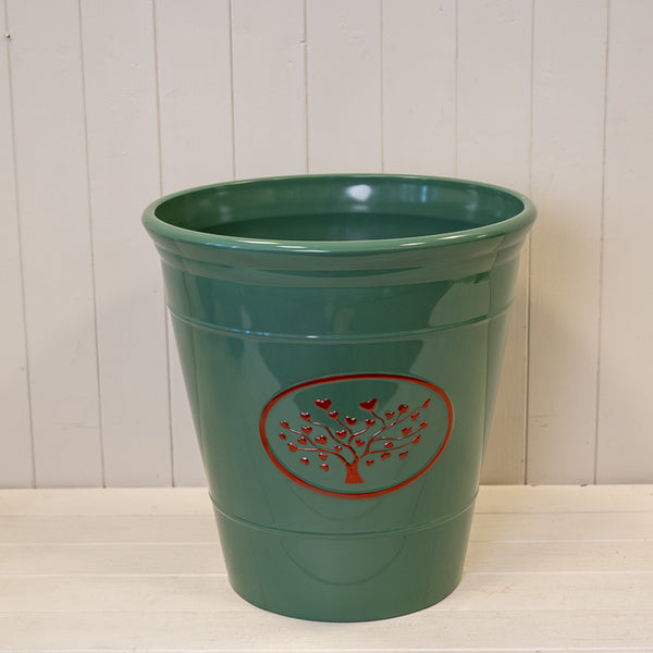 Green Round Love Heart Tree Planter