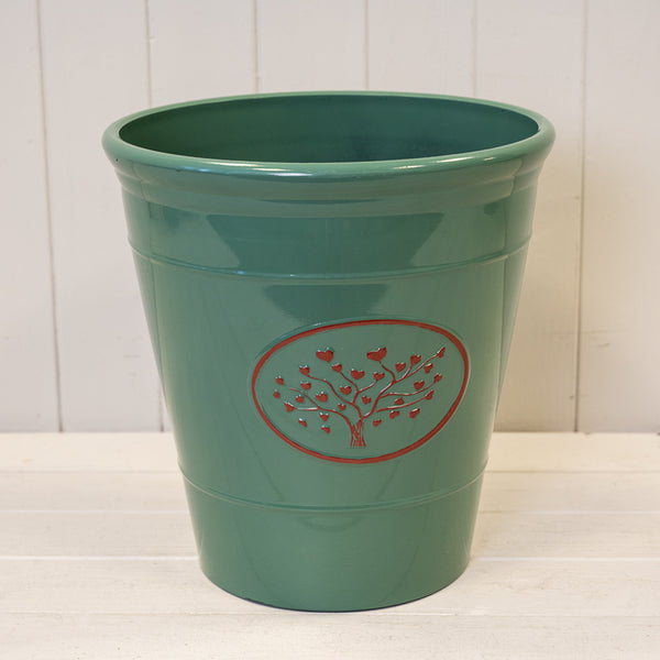 Green Round Love Heart Tree Recycled Plastic Planter 13LTR