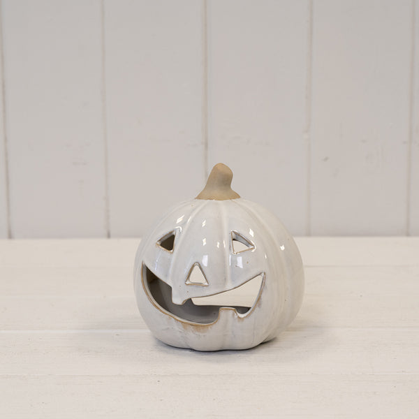 Stone glazed ceramic Pumpkin Tealight