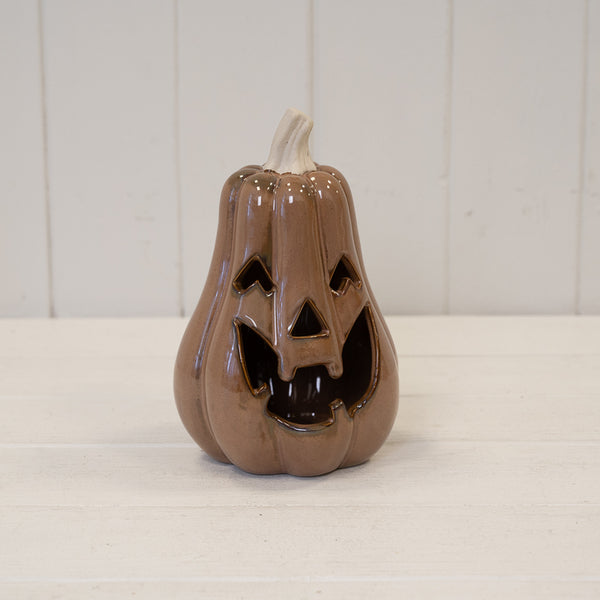Chocolate Brown Tall Pumpkin