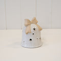 LED Ceramic Christmas Bell with Bow