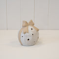 Large LED Ceramic Bauble with Bow Topper