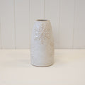 Tall Frosted Snowflake Vase