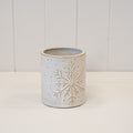Frosted Snowflake Pot