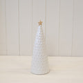 Medium Stoneglazed Bobbin Tree with Gold Star