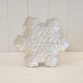 Ceramic Natural Snowflake Plate Medium