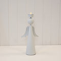 Off White Angel Tealight Holder