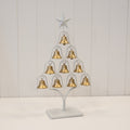 Off White Christmas Tree with Brushed Gold Bells