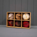 Hanging Handmade Circular Paper Decorations - Box of 6