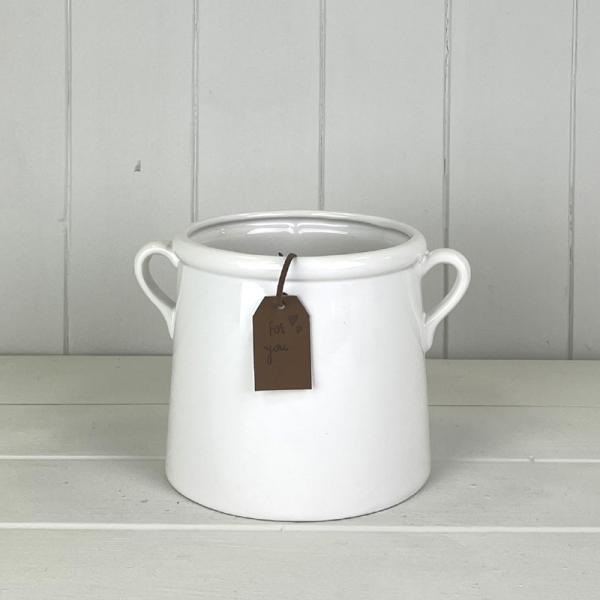 White "For You" Vase