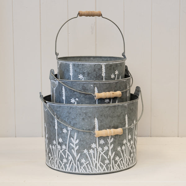 Meadow Design Buckets Set of 3